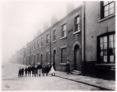 Children in Ivory Street, Hunslet, Leeds, December 1901 by English Photographer